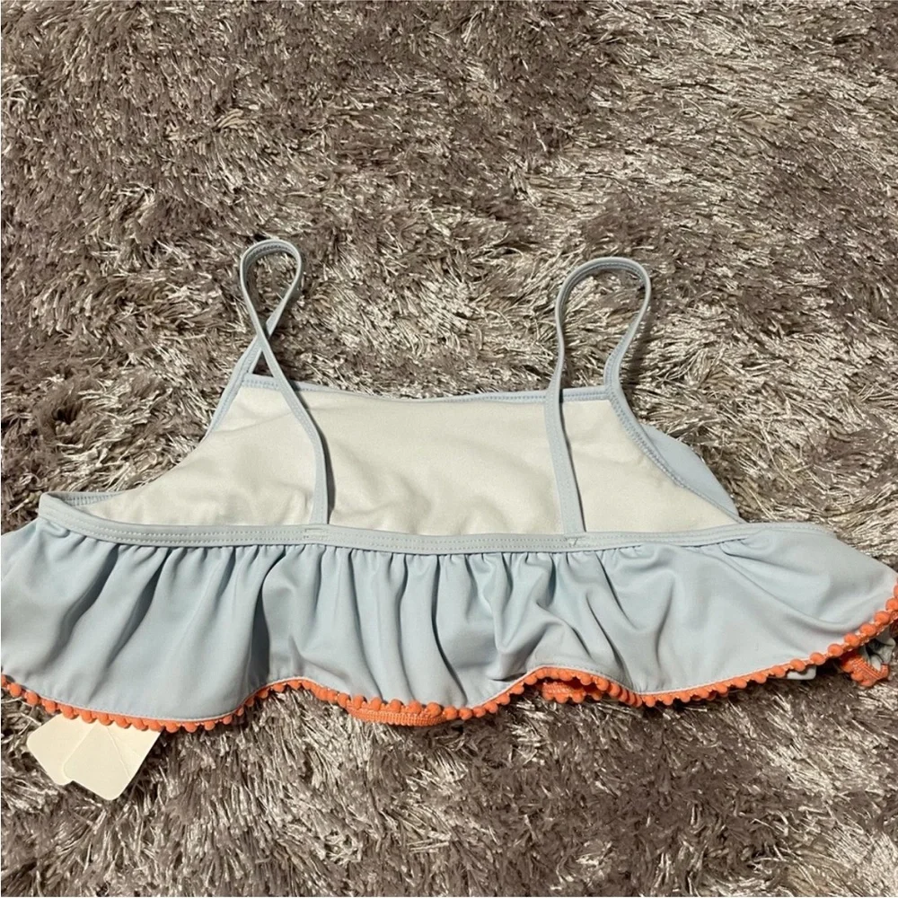 Gymboree Sky Blue Ruffle Swimsuit Top